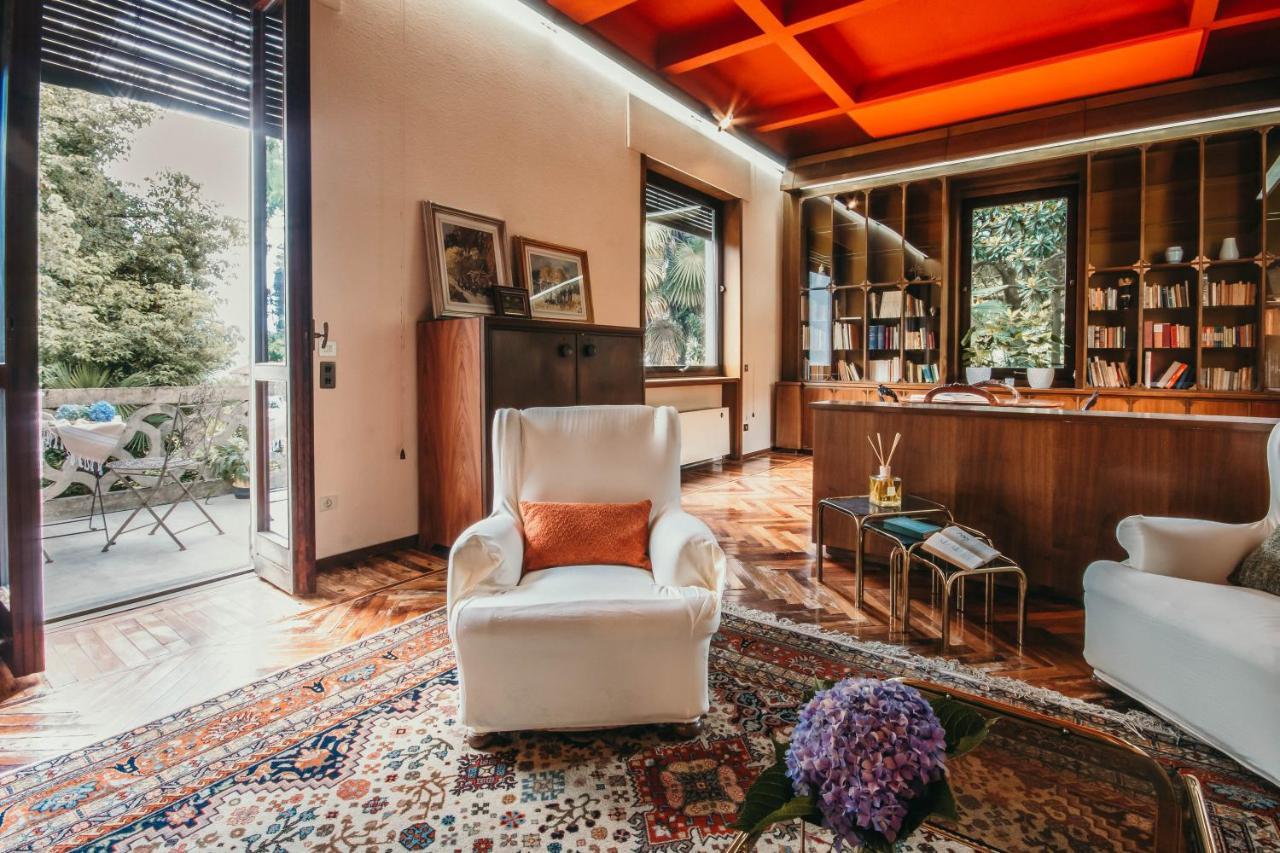 Library Apartment - Villa Candela Stresa Esterno foto